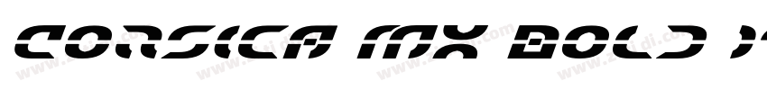 Corsica MX Bold Ital字体转换